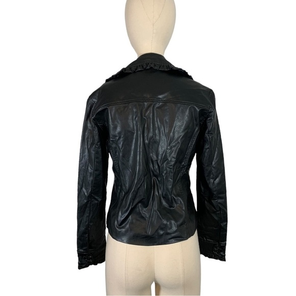 Catherine Malandrino Faux Leather Jacket Size Medium - Picture 4 of 13